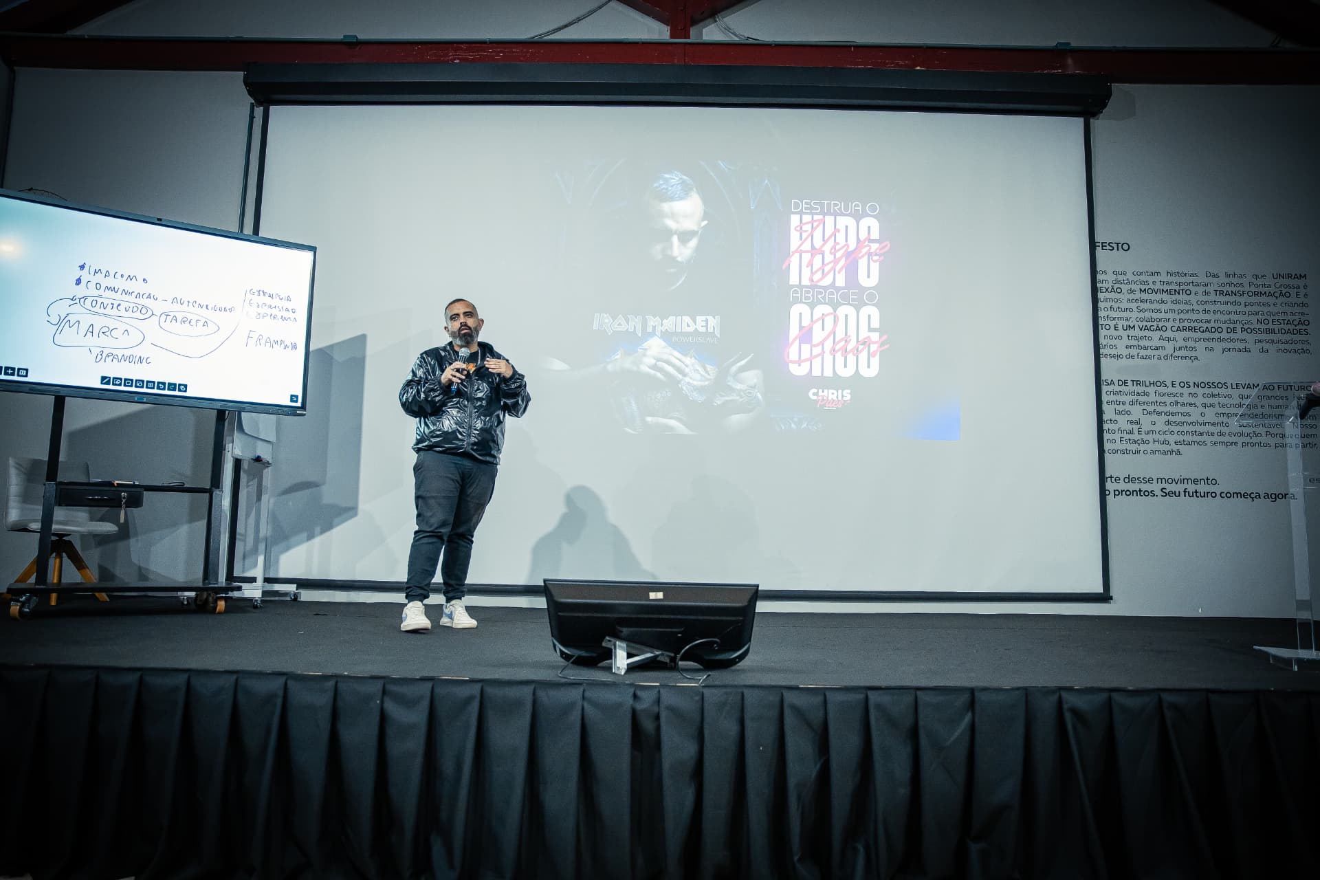 Experiência de aprendizagem no palco do Pega Essa Ideia